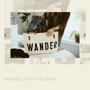 Forestbound Wanderer Canvas travel tote Excellent
